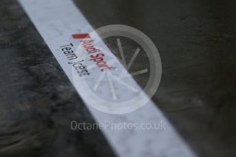 World © Octane Photographic Ltd. FIA World Endurance Championship (WEC), 6 Hours of Nurburgring , Germany - Setup, Thursday 27th August 2015. Audi Sport Team Joest- Audi R18 e-tron Quatrro - LMP1- heavy rain. Digital Ref : 1391LB1D2565
