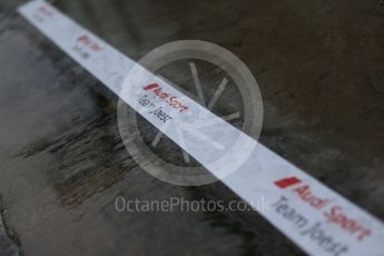 World © Octane Photographic Ltd. FIA World Endurance Championship (WEC), 6 Hours of Nurburgring , Germany - Setup, Thursday 27th August 2015. Audi Sport Team Joest- Audi R18 e-tron Quatrro - LMP1- heavy rain. Digital Ref : 1391LB1D2571