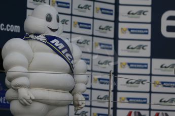 World © Octane Photographic Ltd. FIA World Endurance Championship (WEC), 6 Hours of Silverstone Race - Podium, UK, Sunday 12th April 2015. Michelin man. Digital Ref : 1227LB1D9695