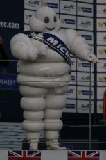 World © Octane Photographic Ltd. FIA World Endurance Championship (WEC), 6 Hours of Silverstone Race - Podium, UK, Sunday 12th April 2015. Michelin man. Digital Ref : 1227LB1D9698