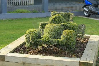 World © Octane Photographic Ltd. FIA World Endurance Championship (WEC), 6 Hours of Silverstone Race - Podium, UK, Sunday 12th April 2015. F1 tree sculpture. Digital Ref : 1227LW1L1894