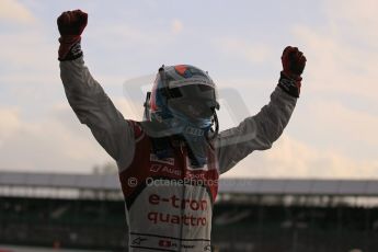 World © Octane Photographic Ltd. FIA World Endurance Championship (WEC), 6 Hours of Silverstone Race - Podium, UK, Sunday 12th April 2015. 1st Place, Audi R18 e-tron quattro - Marcel FASSLER Digital Ref : 1227LW1L1907