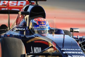 World © Octane Photographic Ltd. Scuderia Toro Rosso STR10 – Max Verstappen. Thursday 19th February 2015, F1 Winter testing, Circuit de Catalunya, Barcelona, Spain, Day 1. Digital Ref: 1187CB7B0099