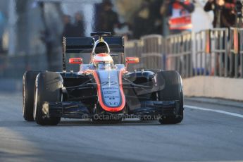 World © Octane Photographic Ltd. McLaren Honda MP4/30 – Jenson Button. Thursday 19th February 2015, F1 Winter testing, Circuit de Catalunya, Barcelona, Spain, Day 1. Digital Ref: 1187CB7B0122