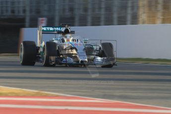 World © Octane Photographic Ltd. Mercedes AMG Petronas F1 W06 Hybrid – Lewis Hamilton. Thursday 19th February 2015, F1 Winter testing, Circuit de Catalunya, Barcelona, Spain, Day 1. Digital Ref : 1187CB7B0131