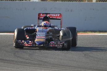 World © Octane Photographic Ltd. Scuderia Toro Rosso STR10 – Max Verstappen. Thursday 19th February 2015, F1 Winter testing, Circuit de Catalunya, Barcelona, Spain, Day 1. Digital Ref: 1187CB7B0166
