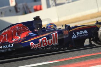 World © Octane Photographic Ltd. Scuderia Toro Rosso STR10 – Max Verstappen. Thursday 19th February 2015, F1 Winter testing, Circuit de Catalunya, Barcelona, Spain, Day 1. Digital Ref: 1187CB7B0170