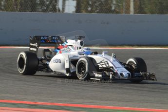 World © Octane Photographic Ltd. Williams Martini Racing FW37 – Susie Wolff. Thursday 19th February 2015, F1 Winter testing, Circuit de Catalunya, Barcelona, Spain, Day 1. Digital Ref:1187CB7B0204