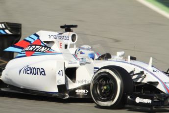 World © Octane Photographic Ltd. Williams Martini Racing FW37 – Susie Wolff. Thursday 19th February 2015, F1 Winter testing, Circuit de Catalunya, Barcelona, Spain, Day 1. Digital Ref:1187CB7B0312