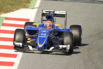 World © Octane Photographic Ltd. Sauber F1 Team C34-Ferrari – Felipe Nasr. Thursday 19th February 2015, F1 Winter testing, Circuit de Catalunya, Barcelona, Spain, Day 1. Digital Ref : 1187CB7B0470