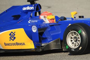 World © Octane Photographic Ltd. Sauber F1 Team C34-Ferrari – Felipe Nasr. Thursday 19th February 2015, F1 Winter testing, Circuit de Catalunya, Barcelona, Spain, Day 1. Digital Ref : 1187CB7B0475