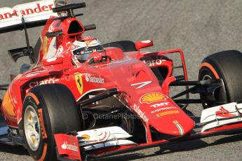 World © Octane Photographic Ltd. Scuderia Ferrari SF15-T – Kimi Raikkonen Thursday 19th February 2015, F1 Winter testing, Circuit de Catalunya, Barcelona, Spain, Day 1. Digital Ref: 1187CB7B0521