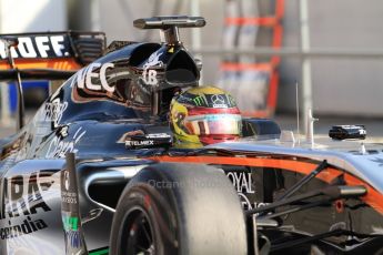 World © Octane Photographic Ltd. Sahara Force India VJM07 – Pascal Wehrlein. Thursday 19th February 2015, F1 Winter testing, Circuit de Catalunya, Barcelona, Spain, Day 1. Digital Ref :1187CB7B0561