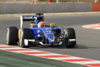 World © Octane Photographic Ltd. Sauber F1 Team C34-Ferrari – Felipe Nasr. Thursday 19th February 2015, F1 Winter testing, Circuit de Catalunya, Barcelona, Spain, Day 1. Digital Ref : 1187CB7B0582