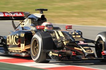 World © Octane Photographic Ltd. Lotus F1 Team E23 Hybrid – Pastor Maldonado. Thursday 19th February 2015, F1 Winter testing, Circuit de Catalunya, Barcelona, Spain, Day 1. Digital Ref :1187CB7B0616