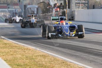 World © Octane Photographic Ltd. Sauber F1 Team C34-Ferrari – Felipe Nasr. Thursday 19th February 2015, F1 Winter testing, Circuit de Catalunya, Barcelona, Spain, Day 1. Digital Ref : 1187CB7D1324