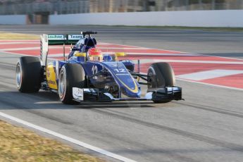 World © Octane Photographic Ltd. Sauber F1 Team C34-Ferrari – Felipe Nasr. Thursday 19th February 2015, F1 Winter testing, Circuit de Catalunya, Barcelona, Spain, Day 1. Digital Ref : 1187CB7D1326