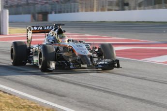World © Octane Photographic Ltd. Sahara Force India VJM07 – Pascal Wehrlein. Thursday 19th February 2015, F1 Winter testing, Circuit de Catalunya, Barcelona, Spain, Day 1. Digital Ref : 1187CB7D1327