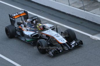 World © Octane Photographic Ltd. Sahara Force India VJM07 – Pascal Wehrlein. Thursday 19th February 2015, F1 Winter testing, Circuit de Catalunya, Barcelona, Spain, Day 1. Digital Ref :1187CB7L1381