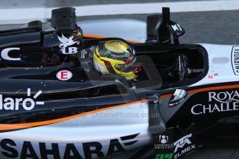 World © Octane Photographic Ltd. Sahara Force India VJM07 – Pascal Wehrlein. Thursday 19th February 2015, F1 Winter testing, Circuit de Catalunya, Barcelona, Spain, Day 1. Digital Ref :1187CB7L1384