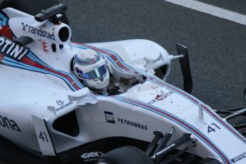 World © Octane Photographic Ltd. Williams Martini Racing FW37 – Susie Wolff. Thursday 19th February 2015, F1 Winter testing, Circuit de Catalunya, Barcelona, Spain, Day 1. Digital Ref:1187CB7L1405