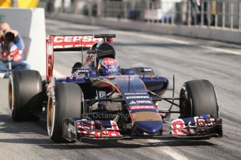 World © Octane Photographic Ltd. Scuderia Toro Rosso STR10 – Max Verstappen. Thursday 19th February 2015, F1 Winter testing, Circuit de Catalunya, Barcelona, Spain, Day 1. Digital Ref: 1187CB7L1441