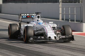 World © Octane Photographic Ltd. Williams Martini Racing FW37 – Susie Wolff. Thursday 19th February 2015, F1 Winter testing, Circuit de Catalunya, Barcelona, Spain, Day 1. Digital Ref:1187CB7L1453
