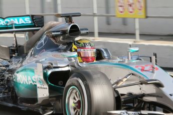 World © Octane Photographic Ltd. Mercedes AMG Petronas F1 W06 Hybrid – Pascal Wehrlein. Thursday 19th February 2015, F1 Winter testing, Circuit de Catalunya, Barcelona, Spain, Day 1. Digital Ref :