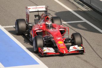 World © Octane Photographic Ltd. Scuderia Ferrari SF15-T – Kimi Raikkonen Thursday 19th February 2015, F1 Winter testing, Circuit de Catalunya, Barcelona, Spain, Day 1. Digital Ref: 1187CB7L1543