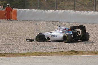 World © Octane Photographic Ltd. Williams Martini Racing FW37 – Susie Wolff. Thursday 19th February 2015, F1 Winter testing, Circuit de Catalunya, Barcelona, Spain, Day 1. Digital Ref:1187CB7L1564