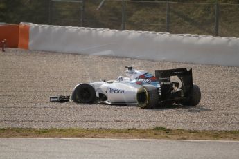 World © Octane Photographic Ltd. Williams Martini Racing FW37 – Susie Wolff. Thursday 19th February 2015, F1 Winter testing, Circuit de Catalunya, Barcelona, Spain, Day 1. Digital Ref:1187CB7L1575