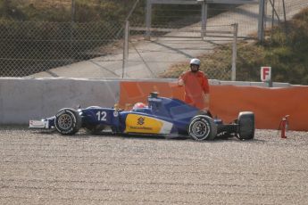 World © Octane Photographic Ltd. Williams Martini Racing FW37 – Susie Wolff. Thursday 19th February 2015, F1 Winter testing, Circuit de Catalunya, Barcelona, Spain, Day 1. Digital Ref:1187CB7L1578