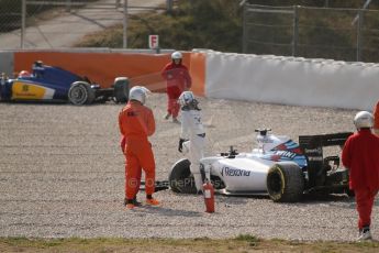 World © Octane Photographic Ltd. Williams Martini Racing FW37 – Susie Wolff. Thursday 19th February 2015, F1 Winter testing, Circuit de Catalunya, Barcelona, Spain, Day 1. Digital Ref:1187CB7L1598