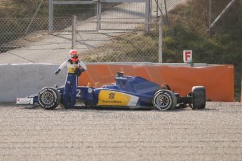 World © Octane Photographic Ltd. Sauber F1 Team C34-Ferrari – Felipe Nasr. Thursday 19th February 2015, F1 Winter testing, Circuit de Catalunya, Barcelona, Spain, Day 1. Digital Ref : 1187CB7L1610