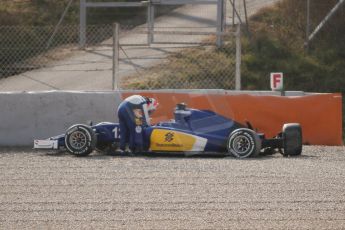 World © Octane Photographic Ltd. Sauber F1 Team C34-Ferrari – Felipe Nasr. Thursday 19th February 2015, F1 Winter testing, Circuit de Catalunya, Barcelona, Spain, Day 1. Digital Ref : 1187CB7L1621