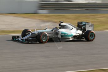 World © Octane Photographic Ltd. Mercedes AMG Petronas F1 W06 Hybrid – Pascal Wehrlein. Thursday 19th February 2015, F1 Winter testing, Circuit de Catalunya, Barcelona, Spain, Day 1. Digital Ref : 1187CB7L1655