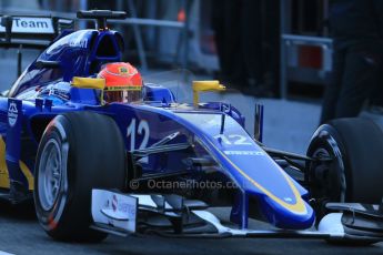 World © Octane Photographic Ltd. Sauber F1 Team C34-Ferrari – Felipe Nasr. Thursday 19th February 2015, F1 Winter testing, Circuit de Catalunya, Barcelona, Spain, Day 1. Digital Ref : 1187LB1D5482