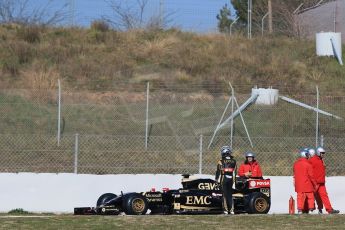 World © Octane Photographic Ltd. Lotus F1 Team E23 Hybrid – Pastor Maldonado. Thursday 19th February 2015, F1 Winter testing, Circuit de Catalunya, Barcelona, Spain, Day 1. Digital Ref : 1187LB1D5631