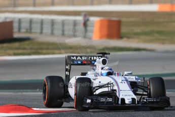 World © Octane Photographic Ltd. Williams Martini Racing FW37 – Susie Wolff. Thursday 19th February 2015, F1 Winter testing, Circuit de Catalunya, Barcelona, Spain, Day 1. Digital Ref: 1187LB1D5655