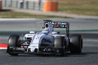 World © Octane Photographic Ltd. Williams Martini Racing FW37 – Susie Wolff. Thursday 19th February 2015, F1 Winter testing, Circuit de Catalunya, Barcelona, Spain, Day 1. Digital Ref: 1187LB1D5665