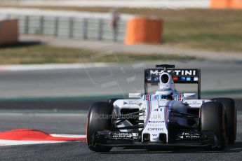 World © Octane Photographic Ltd. Williams Martini Racing FW37 – Susie Wolff. Thursday 19th February 2015, F1 Winter testing, Circuit de Catalunya, Barcelona, Spain, Day 1. Digital Ref: 1187LB1D5702