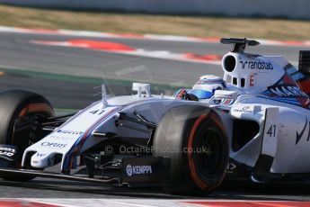 World © Octane Photographic Ltd. Williams Martini Racing FW37 – Susie Wolff. Thursday 19th February 2015, F1 Winter testing, Circuit de Catalunya, Barcelona, Spain, Day 1. Digital Ref: 1187LB1D5762