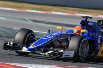 World © Octane Photographic Ltd. Sauber F1 Team C34-Ferrari – Felipe Nasr. Thursday 19th February 2015, F1 Winter testing, Circuit de Catalunya, Barcelona, Spain, Day 1. Digital Ref : 1187LB1D5806