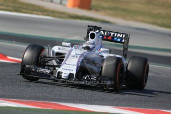 World © Octane Photographic Ltd. Williams Martini Racing FW37 – Susie Wolff. Thursday 19th February 2015, F1 Winter testing, Circuit de Catalunya, Barcelona, Spain, Day 1. Digital Ref:
