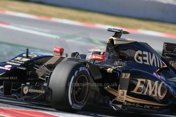 World © Octane Photographic Ltd. Lotus F1 Team E23 Hybrid – Pastor Maldonado. Thursday 19th February 2015, F1 Winter testing, Circuit de Catalunya, Barcelona, Spain, Day 1. Digital Ref : 1187LB1D5887