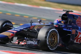 World © Octane Photographic Ltd. Scuderia Toro Rosso STR10 – Max Verstappen. Thursday 19th February 2015, F1 Winter testing, Circuit de Catalunya, Barcelona, Spain, Day 1. Digital Ref: 1187LB1D5929