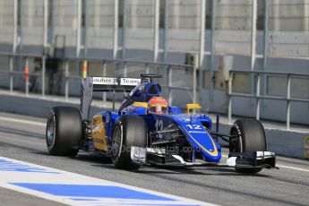 World © Octane Photographic Ltd. Sauber F1 Team C34-Ferrari – Felipe Nasr. Thursday 19th February 2015, F1 Winter testing, Circuit de Catalunya, Barcelona, Spain, Day 1. Digital Ref : 1187LB1D5978