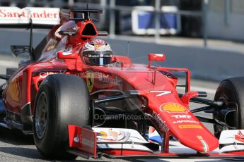 World © Octane Photographic Ltd. Scuderia Ferrari SF15-T – Kimi Raikkonen Thursday 19th February 2015, F1 Winter testing, Circuit de Catalunya, Barcelona, Spain, Day 1. Digital Ref: 1187LB1D6074