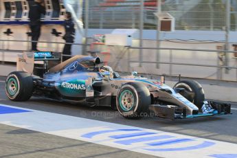 World © Octane Photographic Ltd. Mercedes AMG Petronas F1 W06 Hybrid – Lewis Hamilton. Thursday 19th February 2015, F1 Winter testing, Circuit de Catalunya, Barcelona, Spain, Day 1. Digital Ref : 1187LW1L4863