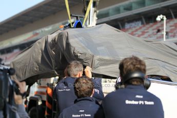 World © Octane Photographic Ltd. Sauber F1 Team C34-Ferrari – Felipe Nasr. Thursday 19th February 2015, F1 Winter testing, Circuit de Catalunya, Barcelona, Spain, Day 1. Digital Ref : 1187LW1L5693